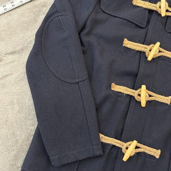 Comme De Garcons Homme Plus Nautical Jacket Coat XL Toggle Navy Blue Cotton 2009 - Picture 9 of 13